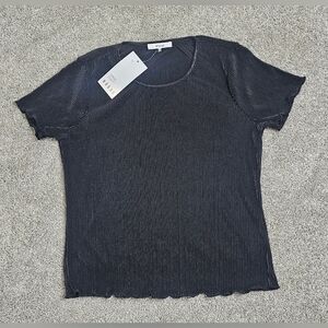 NWT Rouje Black Ribbed Women’s Top | Size Medium | RO&DE